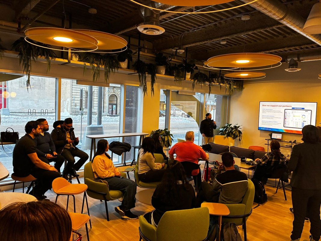 Full room at AI Collective Liftoff